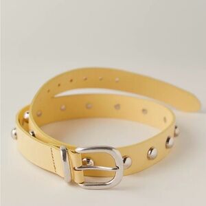 Free People Banana 🍌 Yellow Belt with silver Accents